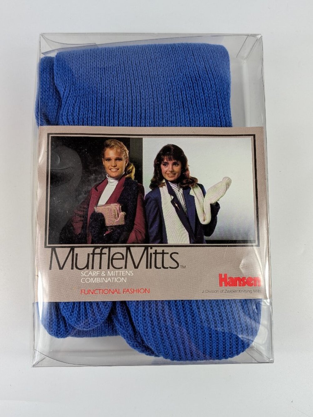 VTG Hansen MuffleMitts Scarf & Mitten Combo Acrylic NEW!